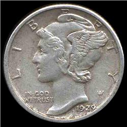 1929S Mercury Dime Hi Grade (COI-8480)