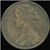 1862 British Victoria Penny XF+ (COI-7211)