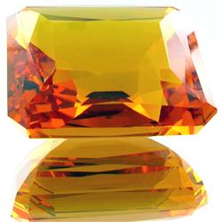 211.11ct Mandarin Orange Citrine Appraised $47k (GEM-27672)