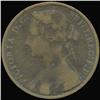 1875 British Victoria Penny VF/F (COI-7220)