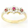 .66ct Pink Sapphire 18 Diamond 9k Gold Ring (JEW-9479X)