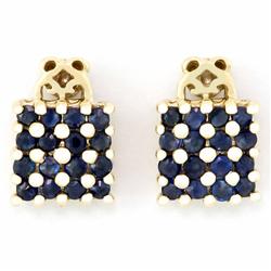 1.28ct Natural Bl Sapphire 9k Solid Gold Earrings (JEW-9224X)