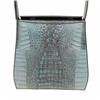 Image 2 : Ladies Light Gray Crocodile Handbag (ACT-089)