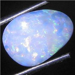 3.57ct Australian Black Opal Doublet Full Fire (GEM-31518)