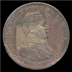 1914 Germany Prussia 5 Mark AU (COI-8519)