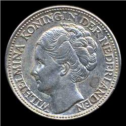 1944P Netherlands 25c BU (COI-8631)