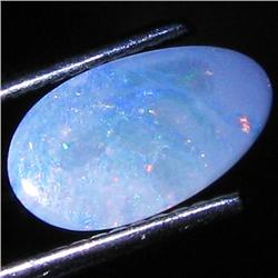 1.01ct Australian Black Opal Doublet Full Fire (GEM-31481)