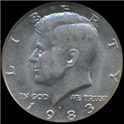 1983 Kennedy Half 50c Coin Graded GEM (COI-6915)