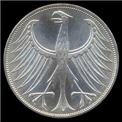 1974DJ Germany Silver 5 Mark MS66+ GEM (COI-8501)