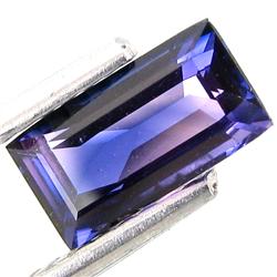 1.07ct Fl Baguette Violet Blue Unheated Sapphire  (GEM-19684)