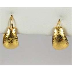 PAIR OF 22K GOLD VERMEIL EARRINGS