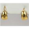 Image 1 : PAIR OF 22K GOLD VERMEIL EARRINGS