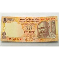 1996 INDIA 10 RUPEE NOTE - UNC.