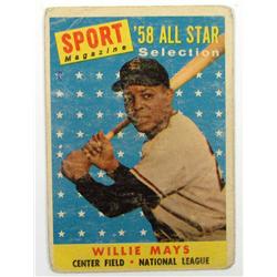 1958 TOPPS WILLIE MAYS NO. 486 BASEBALL CARD