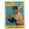 Image 1 : 1958 TOPPS WILLIE MAYS NO. 486 BASEBALL CARD