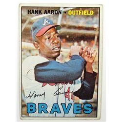 1967 TOPPS HANK AARON NO. 250 BASEBALL CARD