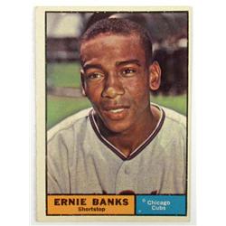 1961 TOPPS ERNIE BANKS NO. 350 BASEBALL CARD