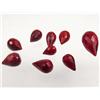 Image 1 : LOT OF 9 NATURAL RUBY BRIOLETTES - DRILLED - 44.8