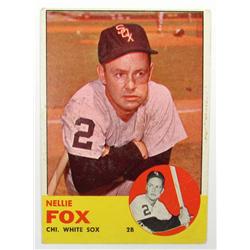 1963 TOPPS NELLIE FOX NO. 525 BASEBALL CARD
