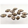 Image 1 : LOT OF 12 NATURAL SMOKEY QUARTZ - DRILLED - 34.8 C