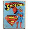 Image 1 : SUPERMAN METAL ADVERTISING SIGN - APPROX. 12.5" BY