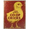 Image 1 : CO-OP CHICKS METAL ADVERTISING SIGN - APPROX. 12.5