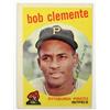 Image 1 : 1959 TOPPS ROBERTO CLEMENTE NO. 478 BASEBALL CARD