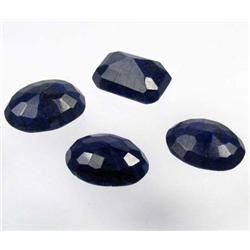 LOT OF 4 NATURAL BLUE SAPPHIRES - 81.6 CT.