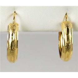 PAIR OF 22K GOLD VERMEIL EARRINGS