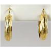 Image 1 : PAIR OF 22K GOLD VERMEIL EARRINGS