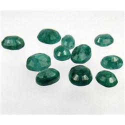 LOT OF 11 EMERALDS - 35.8 CT.