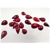 Image 1 : LOT OF 17 NATURAL RUBY BRIOLETTES - DRILLED - 51 C