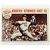 Image 1 : 1964 TOPPS SANDY KOUFAX NO. 136 BASEBALL CARD