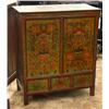 Image 3 : Tibetan-Style Polychrome Cabinet