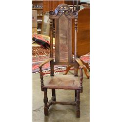 Continental Renaissance Style hall chair