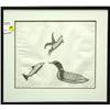 Image 1 : Woodcut, Pauta, Inuit, Ducks