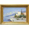 Image 1 : Painting, Mediterranean Harbor Scene
