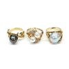 Image 1 : Collection of three cultured pearl rings