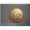 Image 1 : 1856 $20 Gold Coin - Liberty Head Double Eagle without motto on reverse.