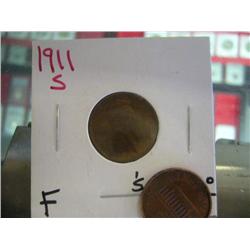 1911-S Key Date Lincoln Cent