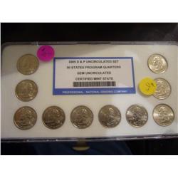 2005-D&P  -  Uncirculated 50 States Program Quarters BU