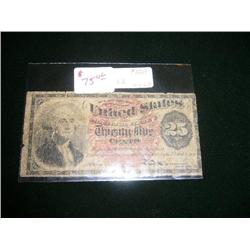 George Washington 25 Cent Fractional Currency