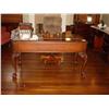 Image 1 : OLD WALNUT DESK FROM EVANS WRITING DESK (NO CONTENTS) WOOD, CARVED LEGS WITH CLAW FEET