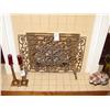 Image 1 : FIREPLACE SCREEN WROUGHT IRON, DECORATIVE