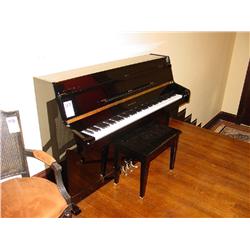 BALDWIN UPRIGHT PIANO BLACK LACQUER W/ BENCH