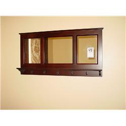 WALL HUNG MIRROR/COAT RACK