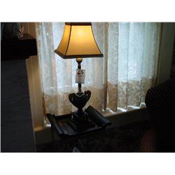 TABLE LAMP BLACK AND GOLD