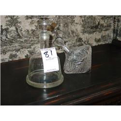 CRYSTAL DECANTERS (2X)