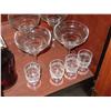 Image 2 : MISC BAR ACCESSORIES, SETS OF CRYSTAL WINE GLASSES, HIGH BALLS, SHOT GLASSES AND WATER GLASSES
