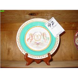 CHATEAU DES TUILERIES DECORATIVE ANTIQUE CHINA PLATE